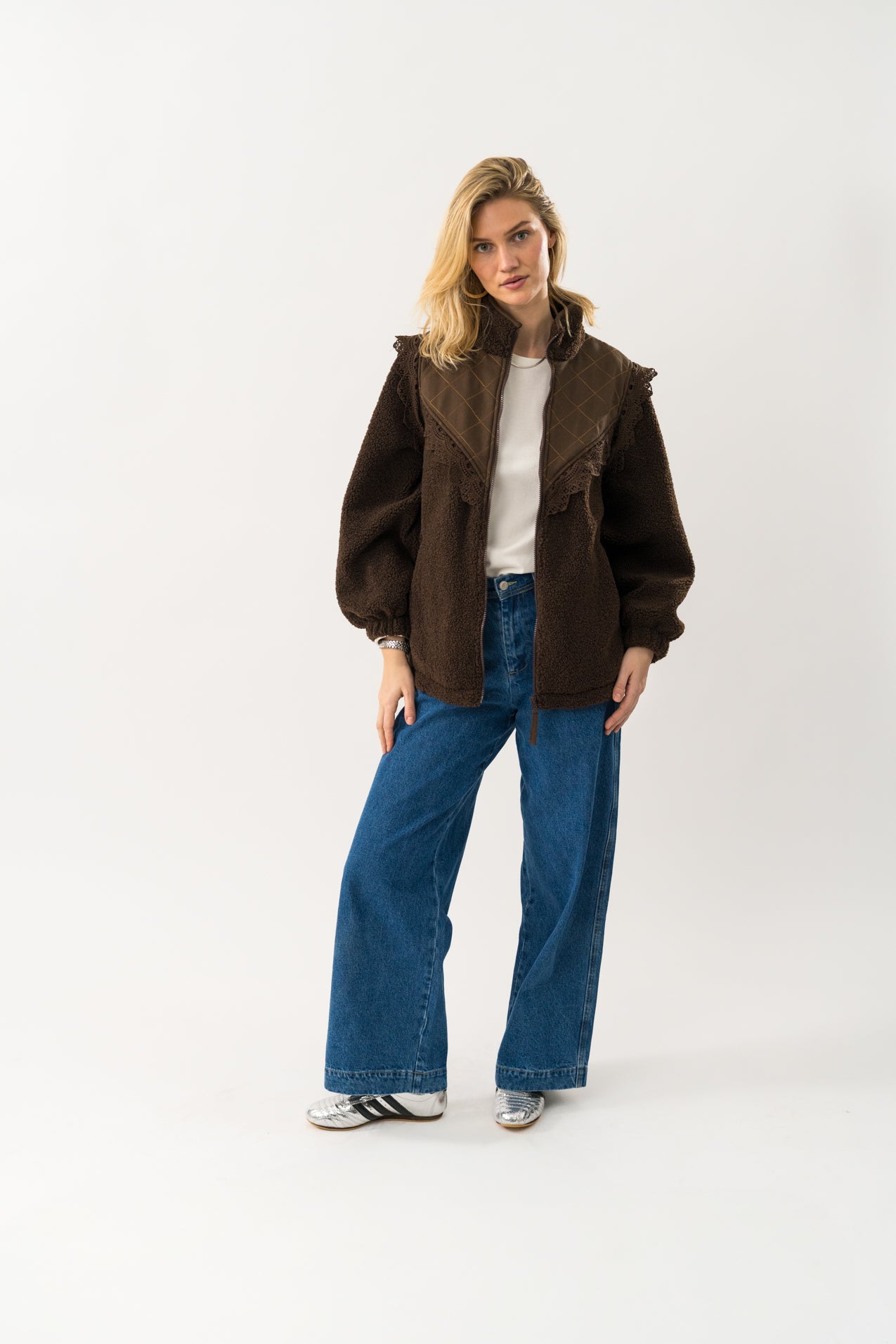 FalLL Teddyjacke - Dark Mokka