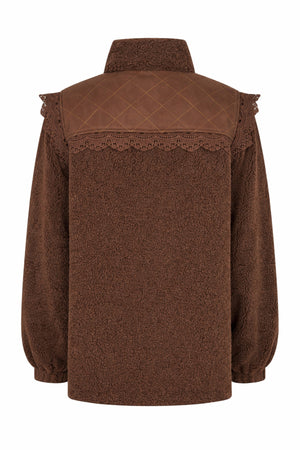 Lollys Laundry FalLL Teddyjacke Outerwear Braun
