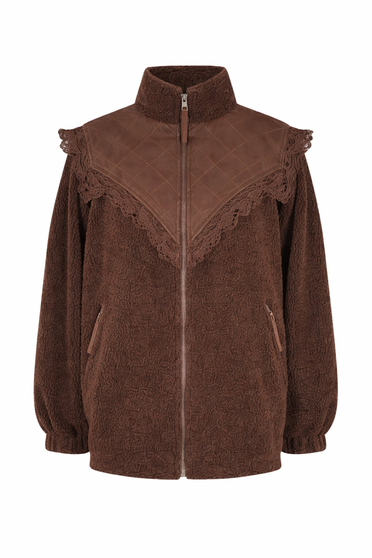 Lollys Laundry FalLL Teddyjacke Outerwear Braun