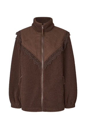 Lollys Laundry FalLL Teddyjacke Outerwear Braun
