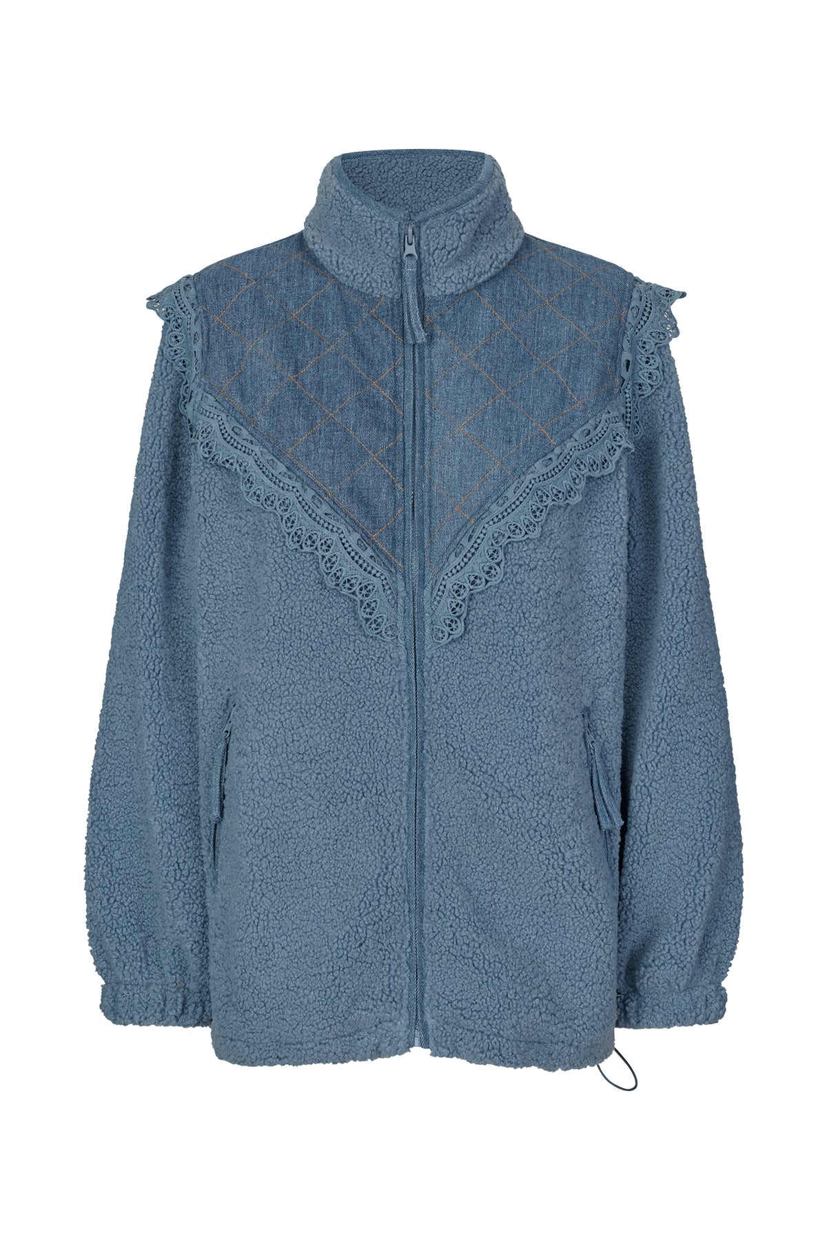 Lollys Laundry FalLL Teddyjacke Outerwear Gedämpftes Blau