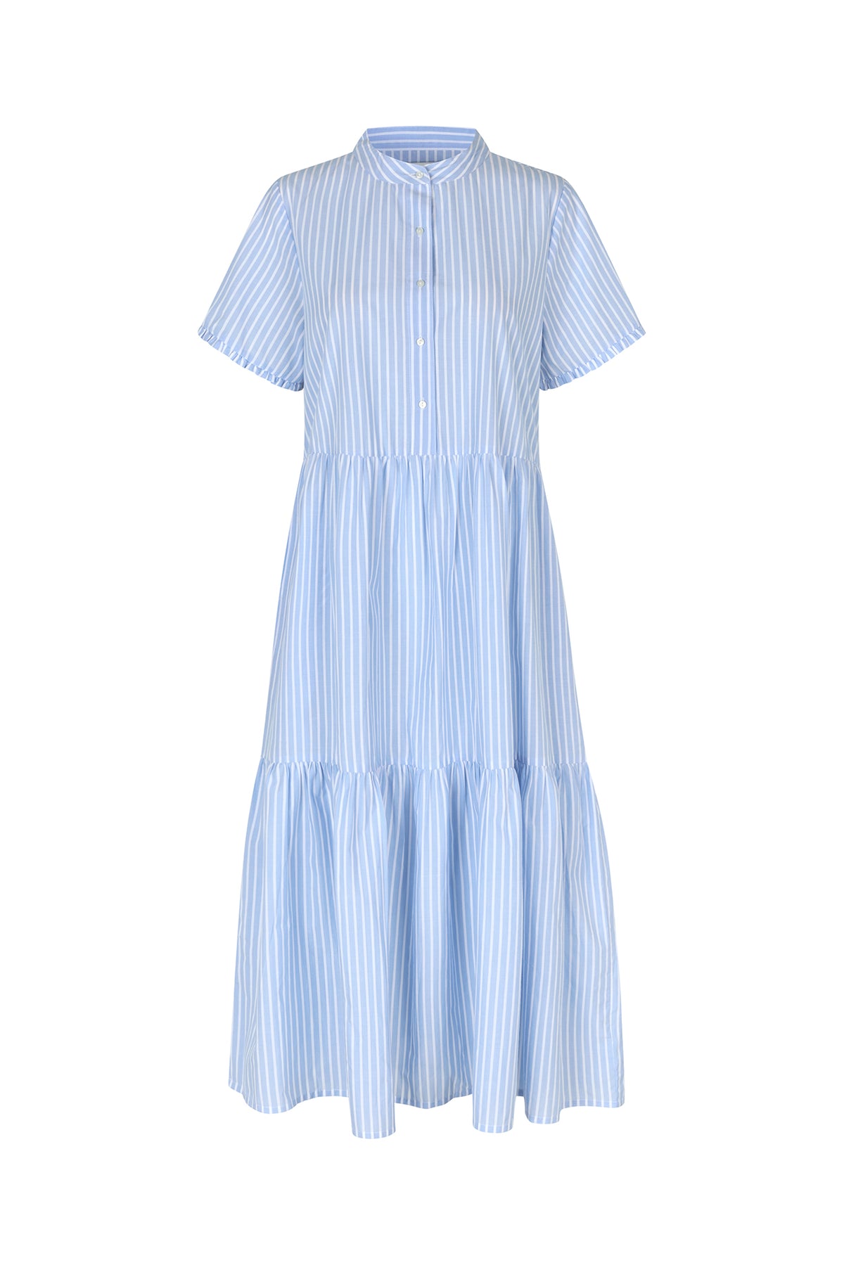 Lollys Laundry FieLL Midi Kleid Dress Streifen