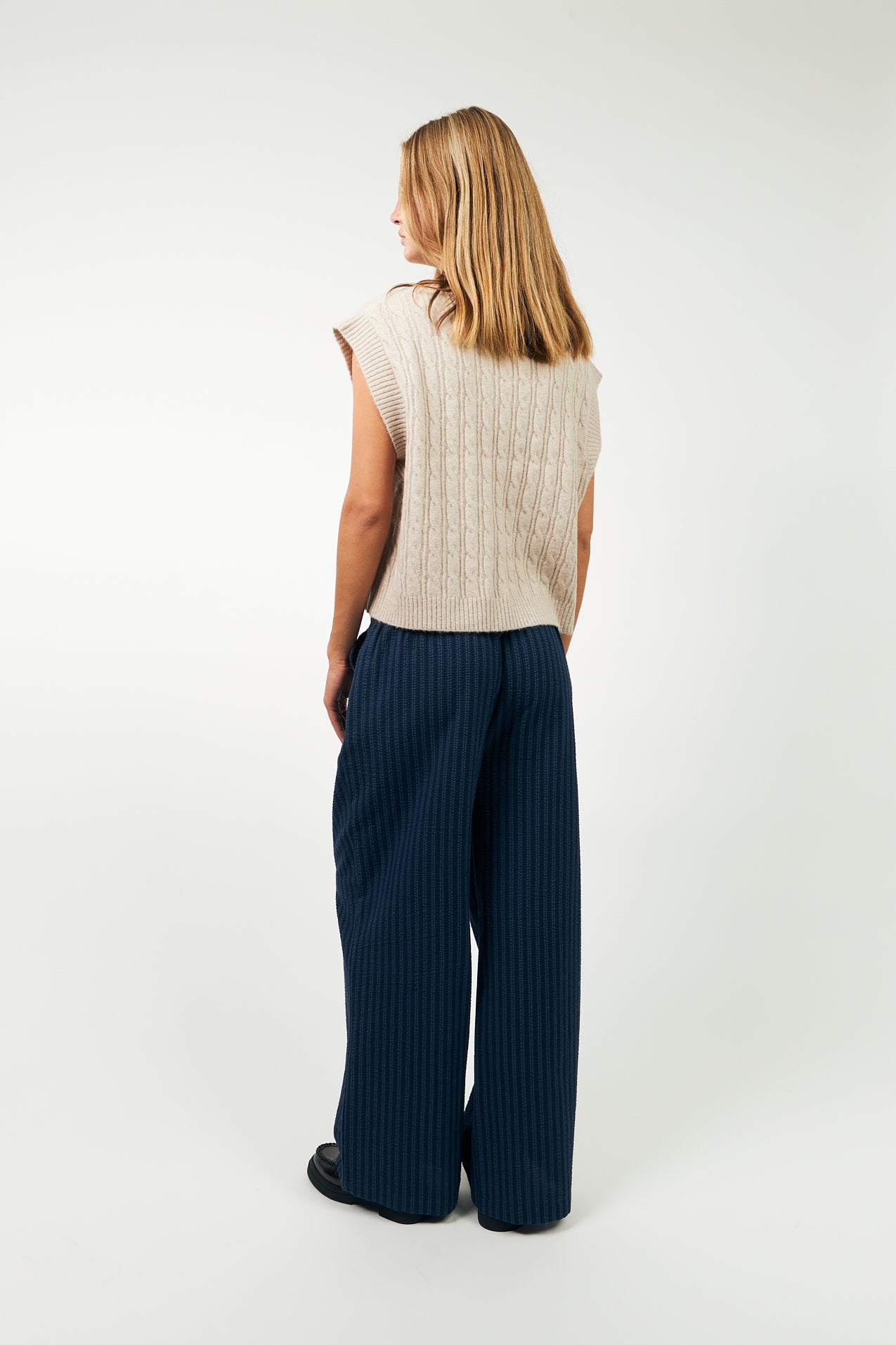 FinnLL Strick Weste - Beige