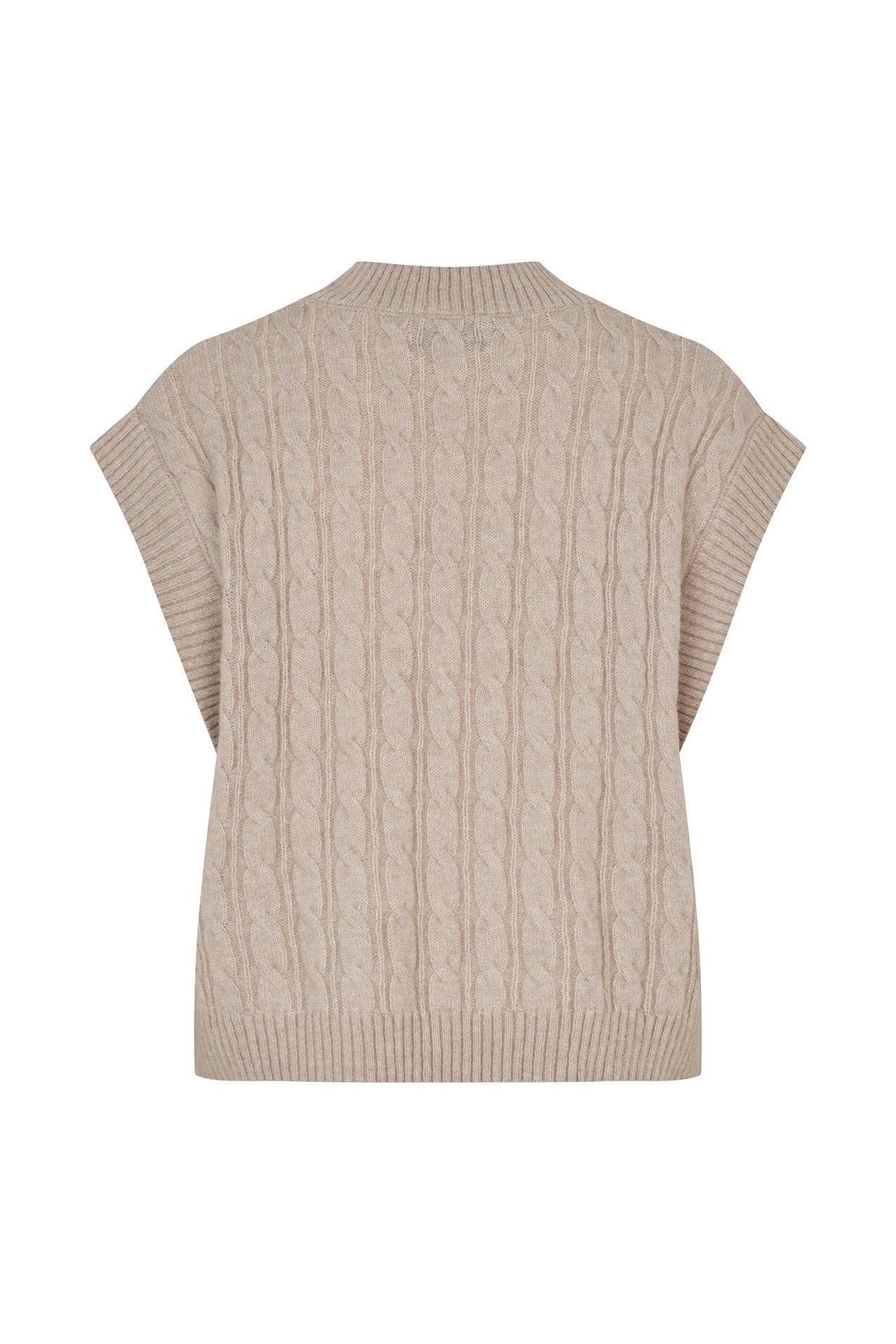 FinnLL Strick Weste - Beige