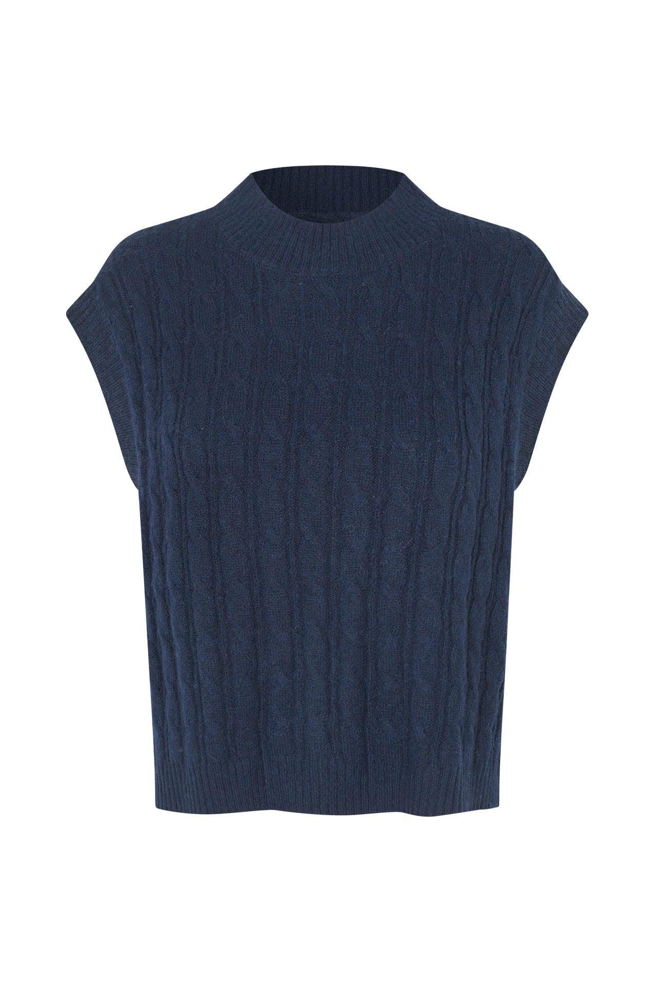 Lollys Laundry FinnLL Strickweste Vest Navy