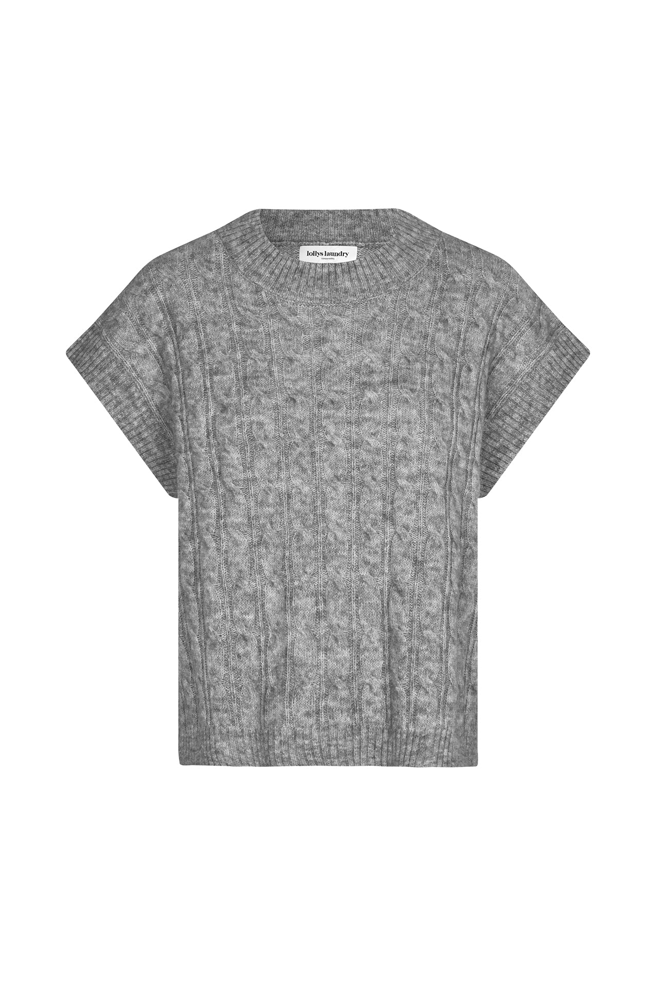 Lollys Laundry FinnLL Weste Vest 13 Light Grey Melange