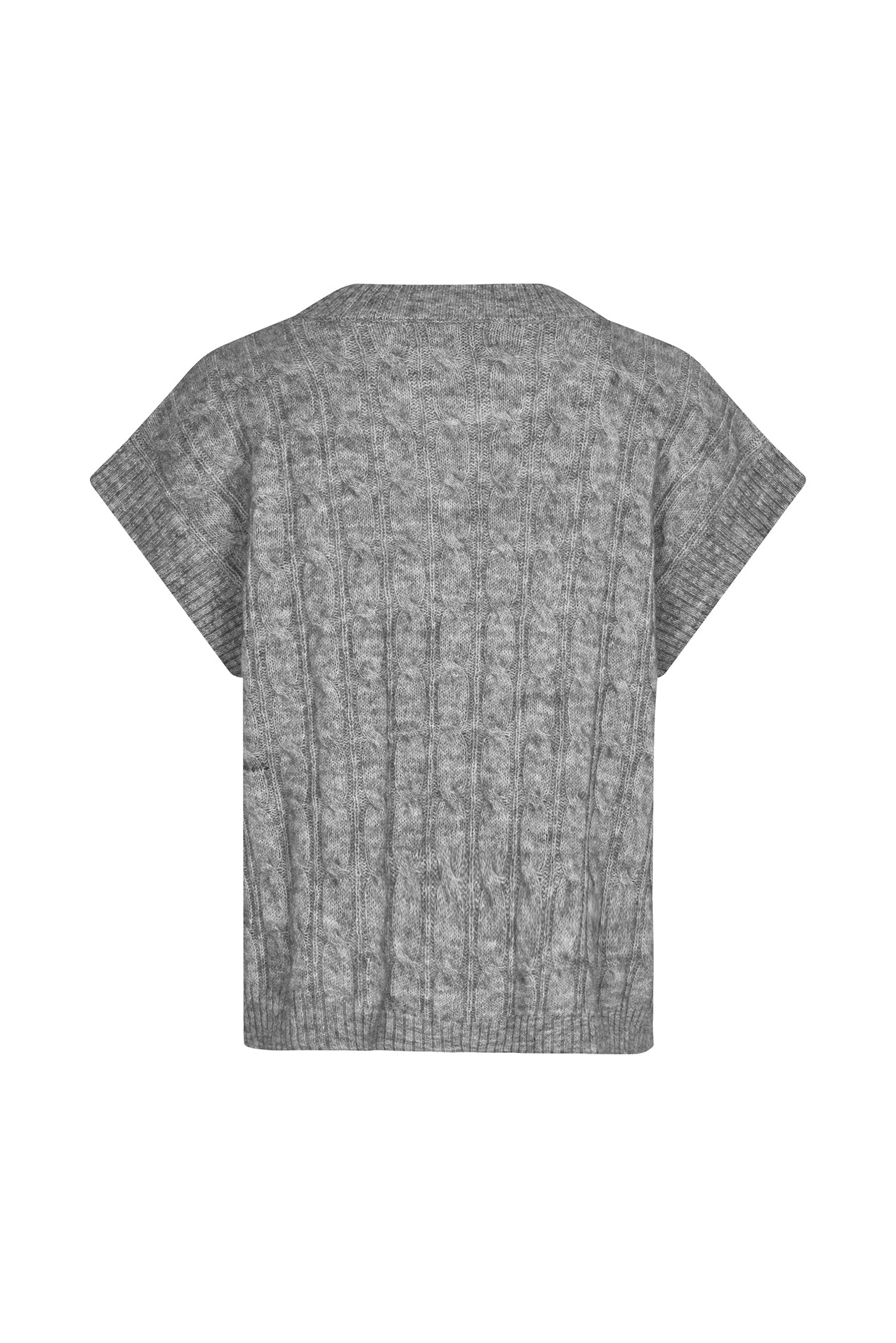 Lollys Laundry FinnLL Weste Vest 13 Light Grey Melange