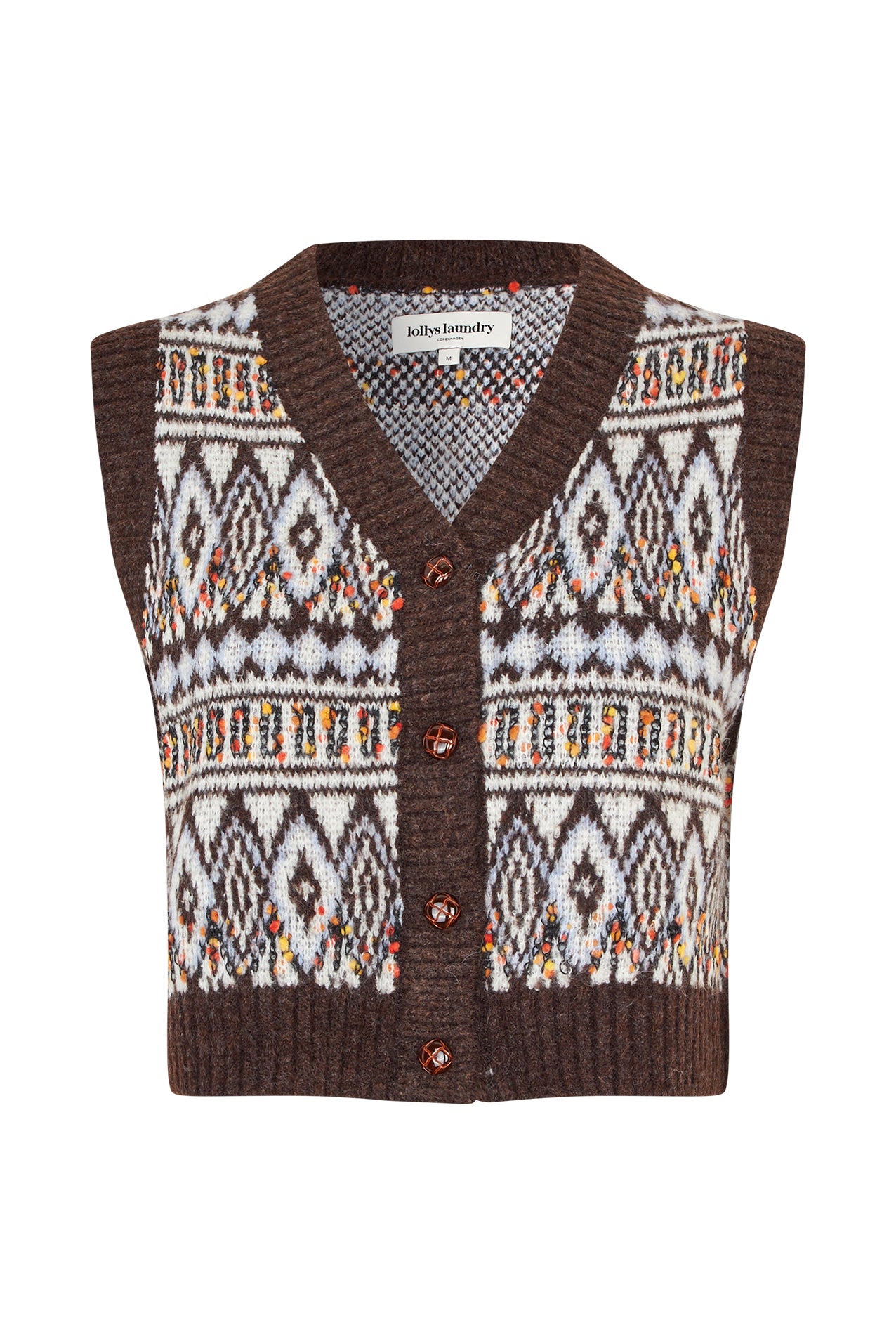 Lollys Laundry FrancescaLL Weste Vest 87 Dark Mokka