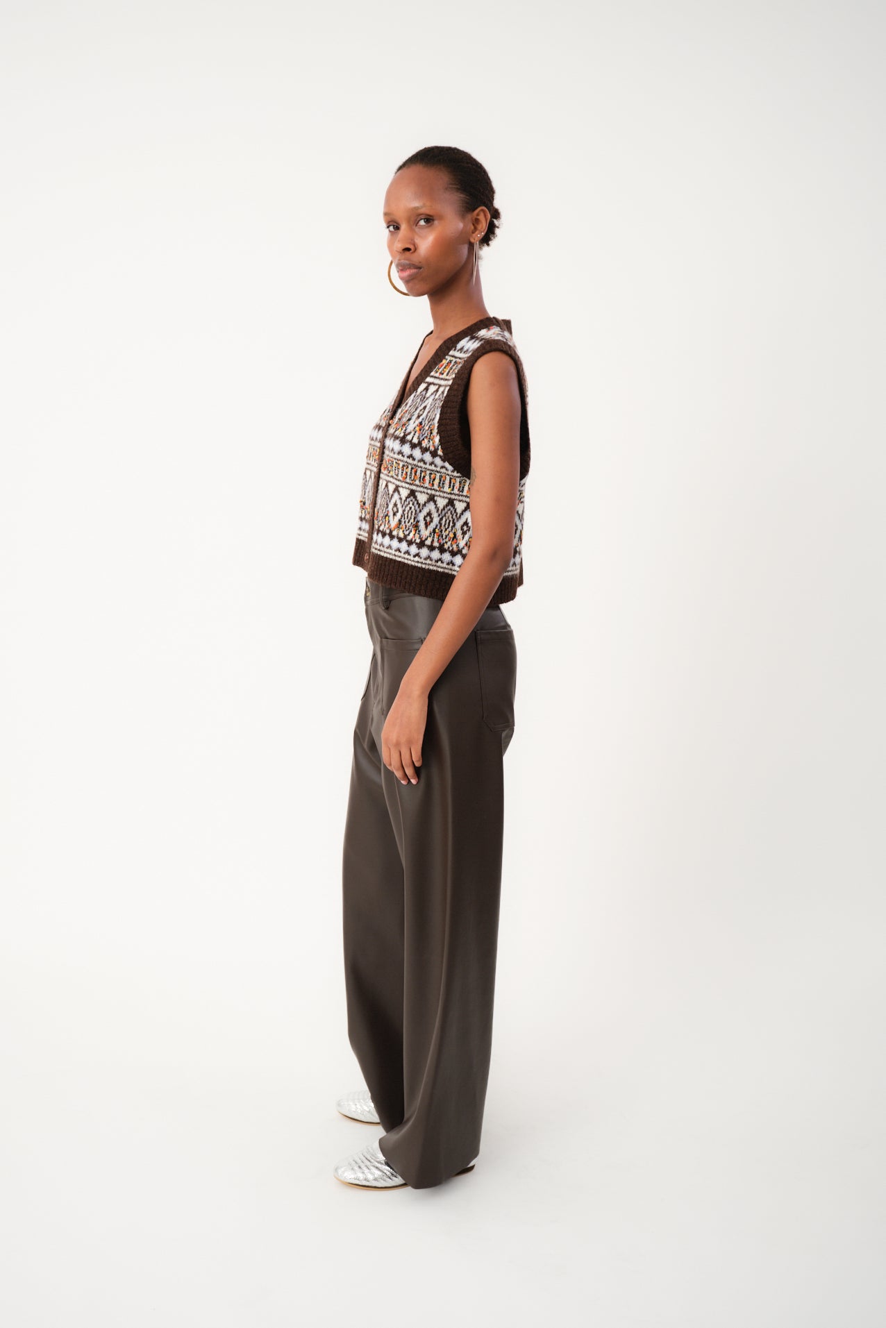 Lollys Laundry FrancescaLL Weste Vest Dunkelbraun