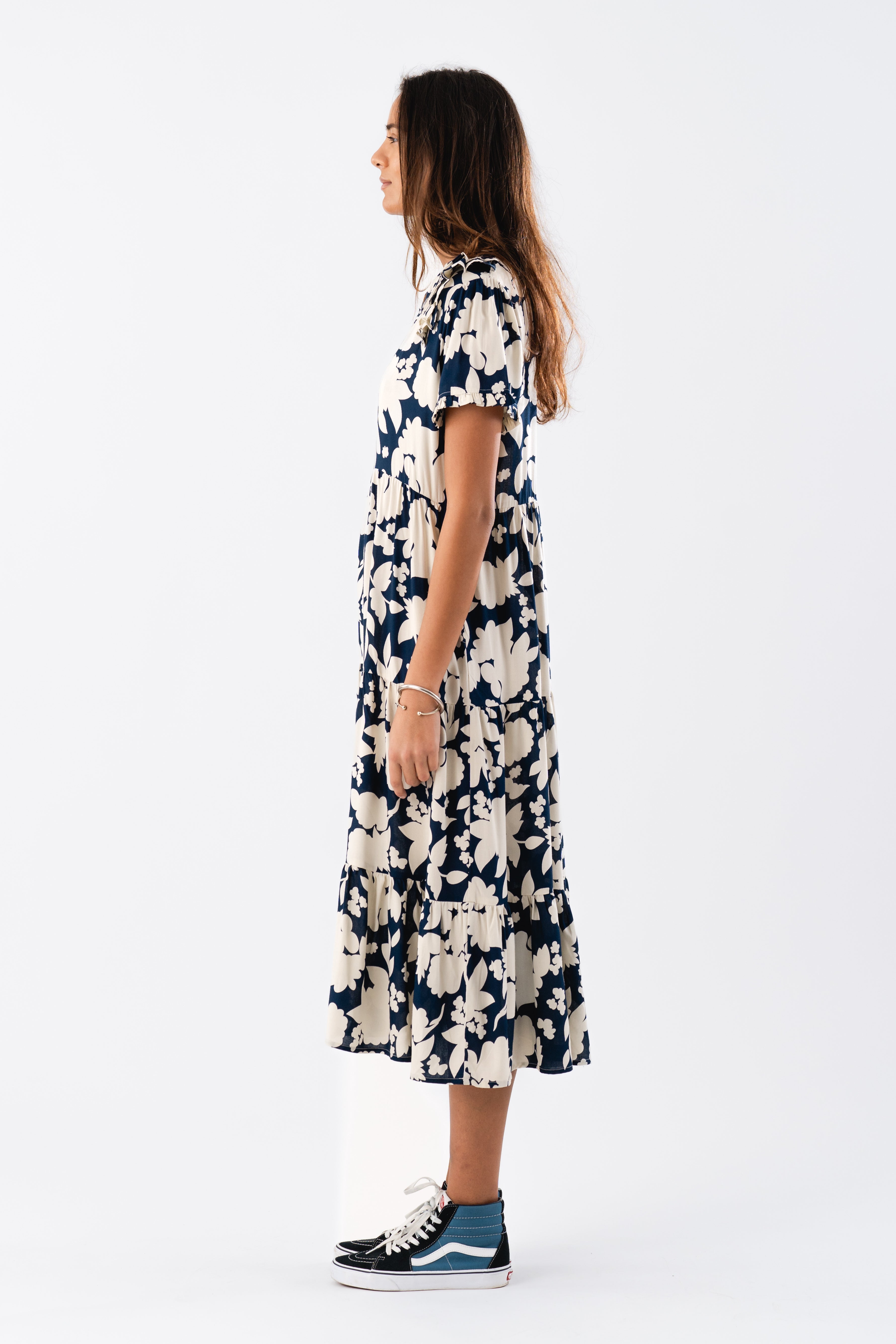 Lollys Laundry FreddyLL Midi Dress SS Dress 74 Flower Print