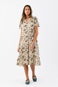 FreddyLL Midi Dress SS - Flower Print