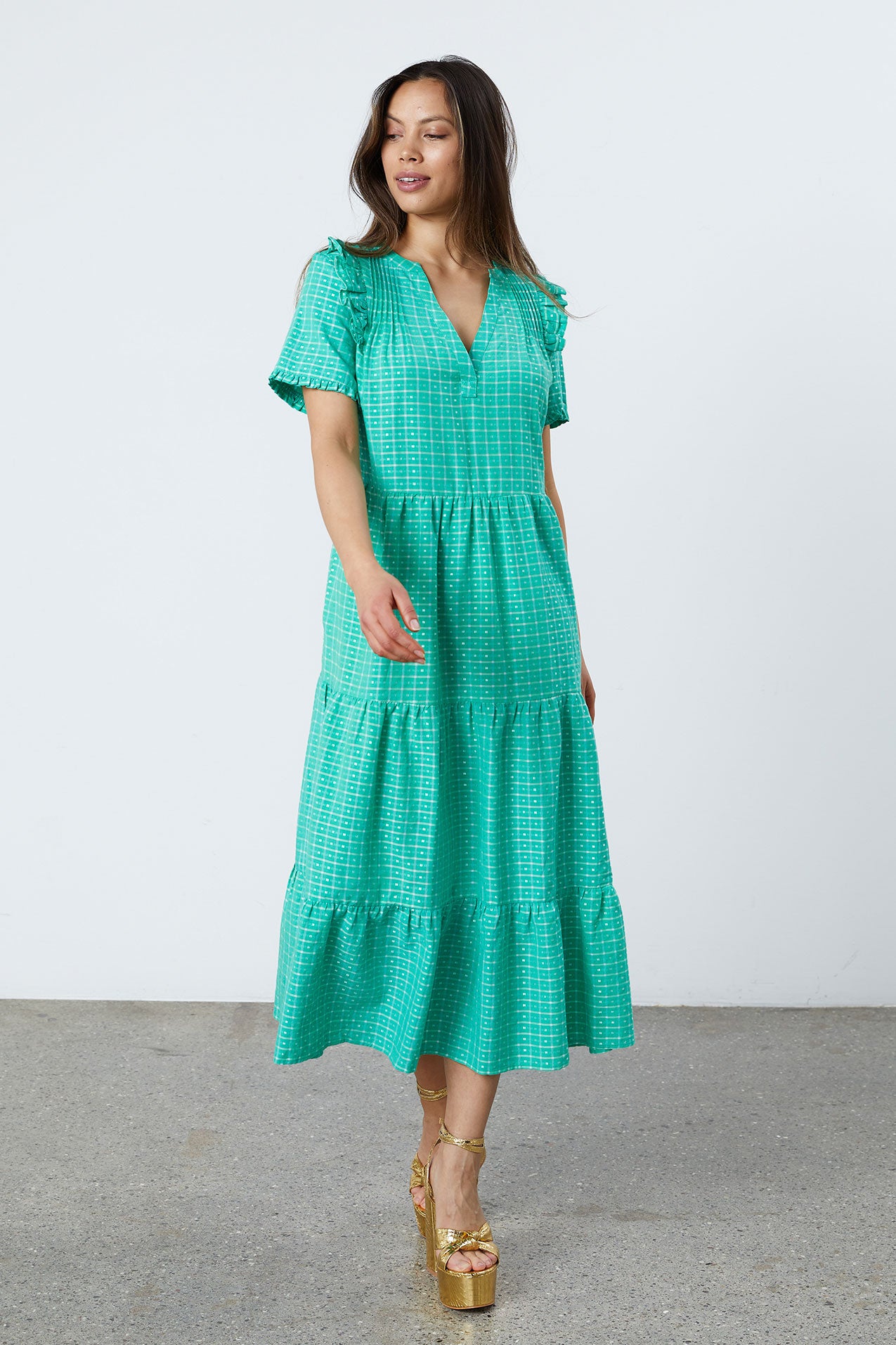 Lollys Laundry Freddy Dress Dress 40 Green