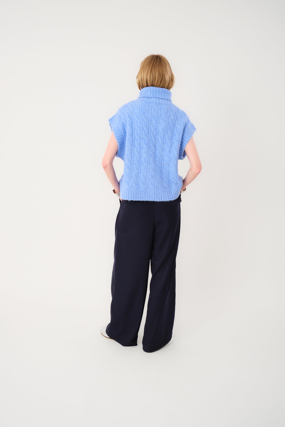 Lollys Laundry FresnoLL Strickweste Vest Blau