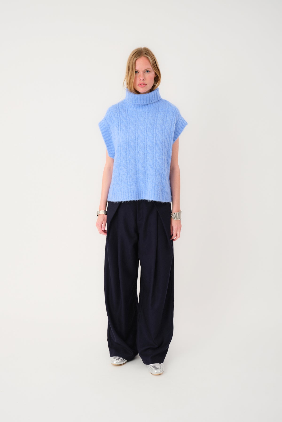 Lollys Laundry FresnoLL Strickweste Vest Blau