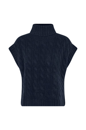 Lollys Laundry FresnoLL Strickweste Vest Dunkelblau
