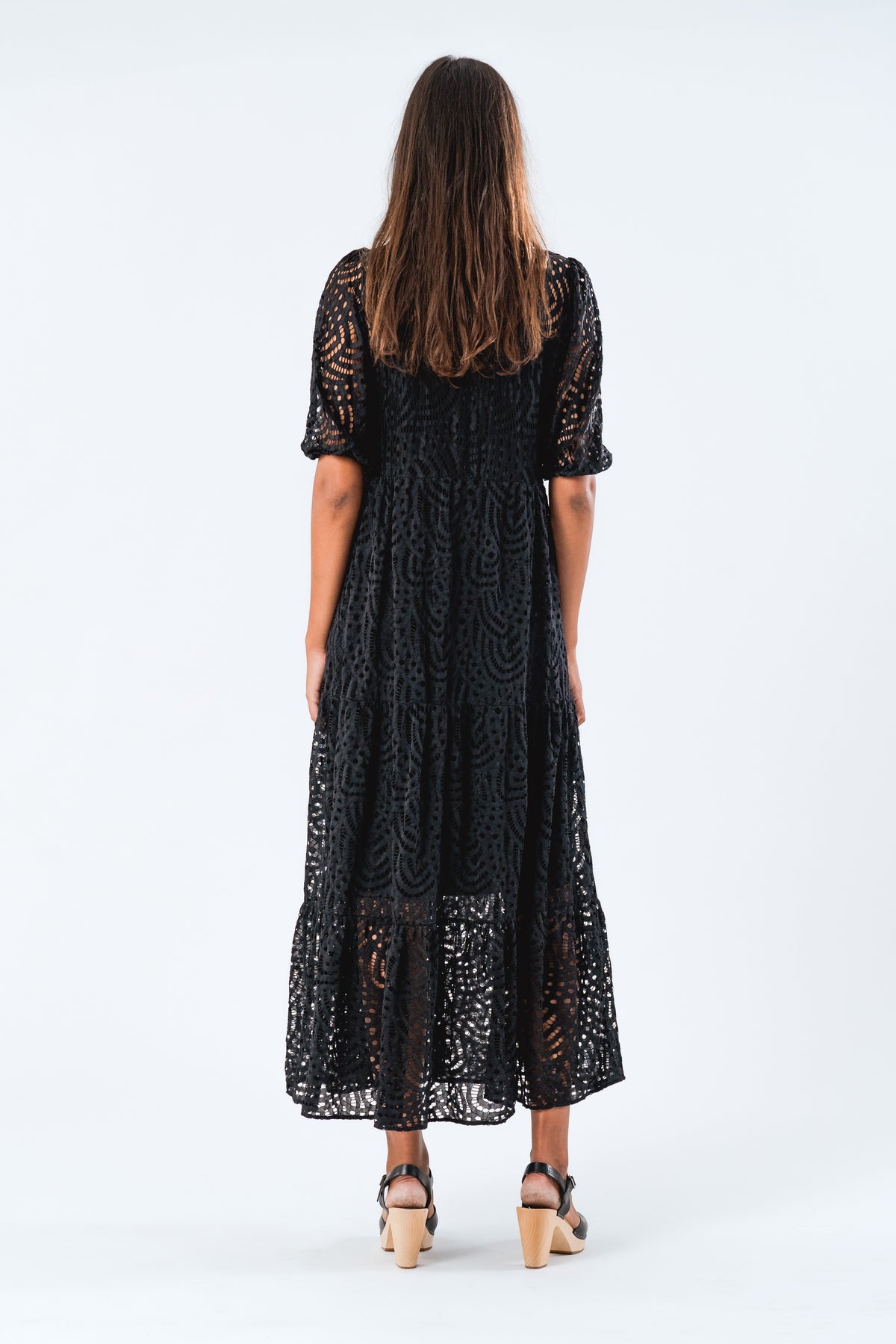Lollys Laundry GamboLL Maxi Dress SS Dress Schwarz