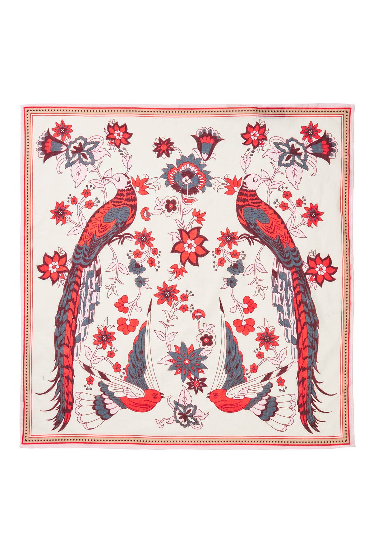 Lollys Laundry GardenbirdsLL Tuch Scarf Creme