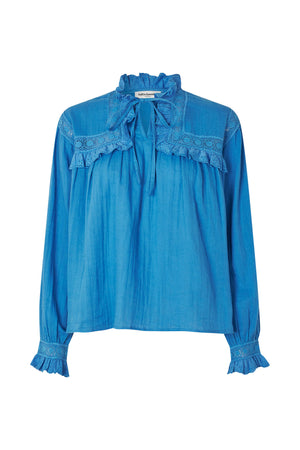 Lollys Laundry GemmaLL Hemdbluse Shirt 97 Neon Blue