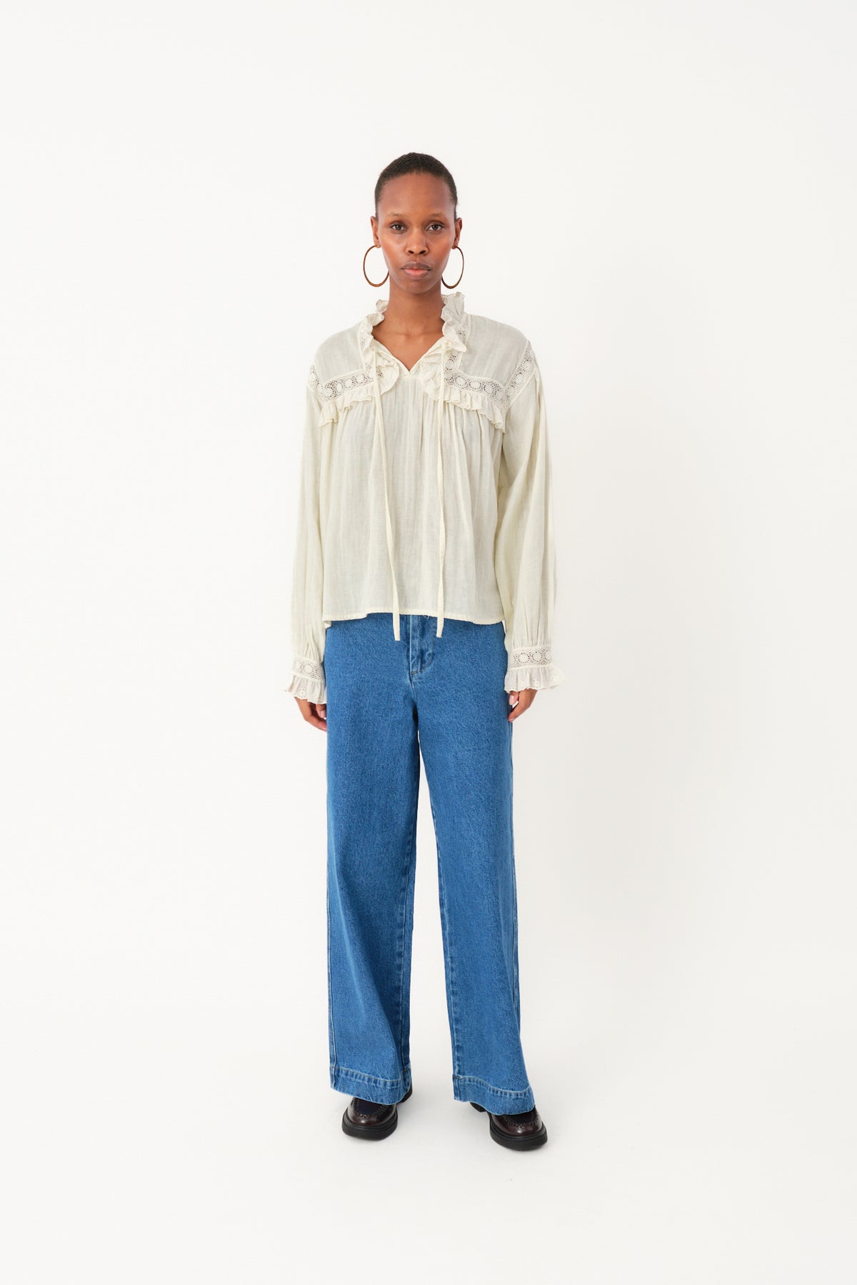 Lollys Laundry GemmaLL Hemdbluse Shirt Creme