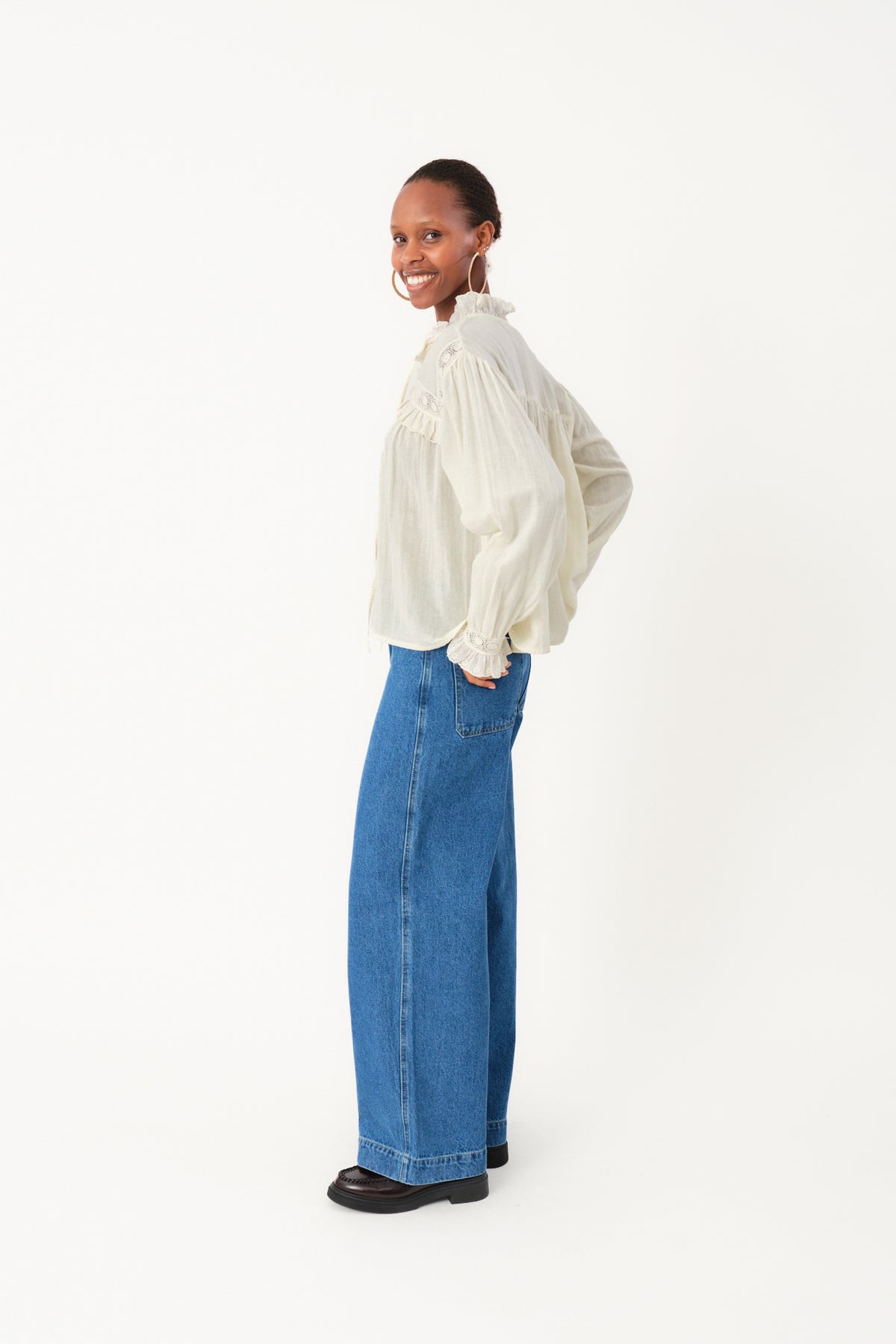 Lollys Laundry GemmaLL Hemdbluse Shirt Creme