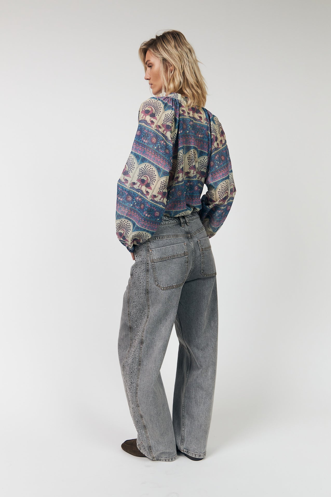 HaileyLL Bluse - Blue