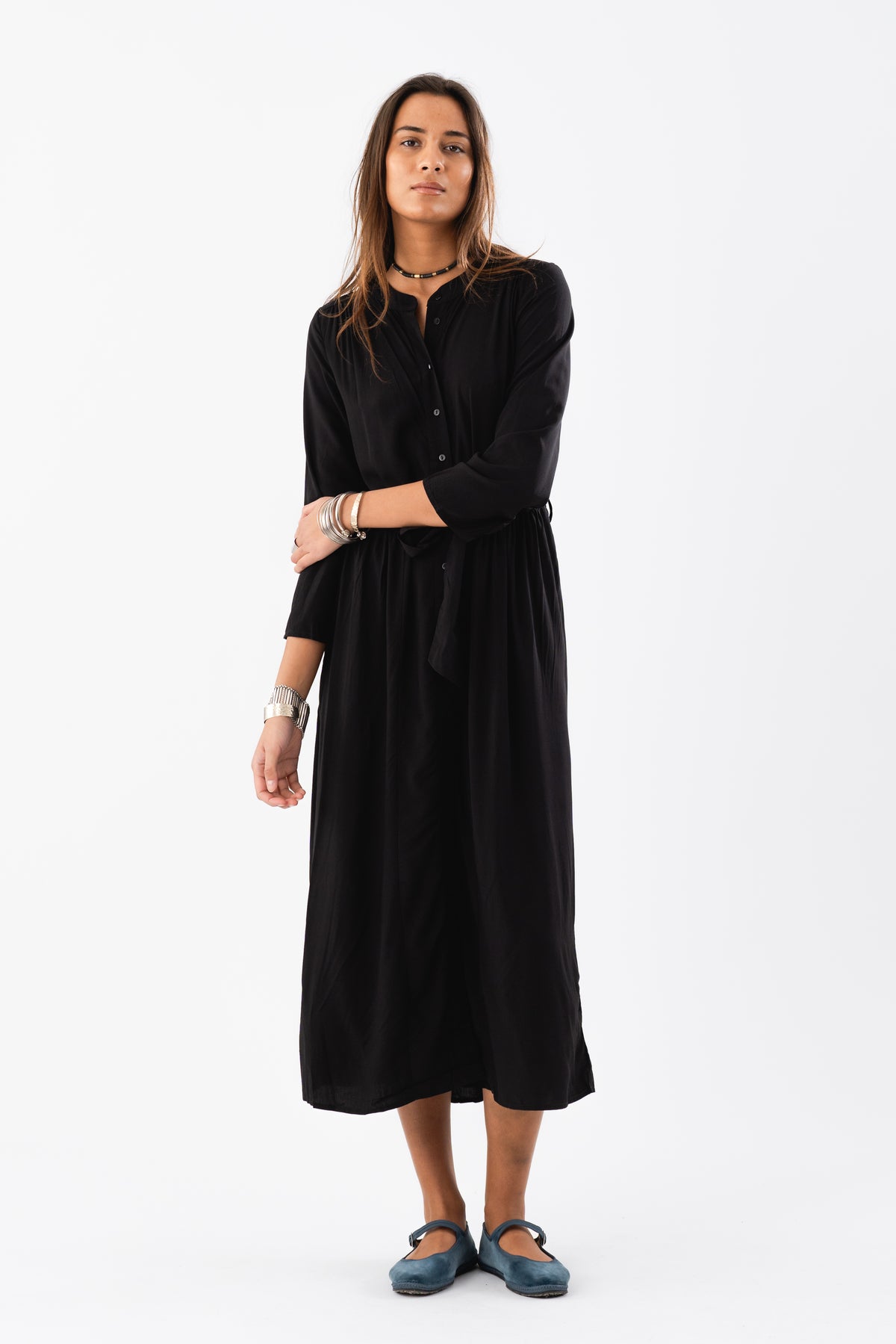 Lollys Laundry HarperLL Maxi Dress 3/4 Dress Schwarz