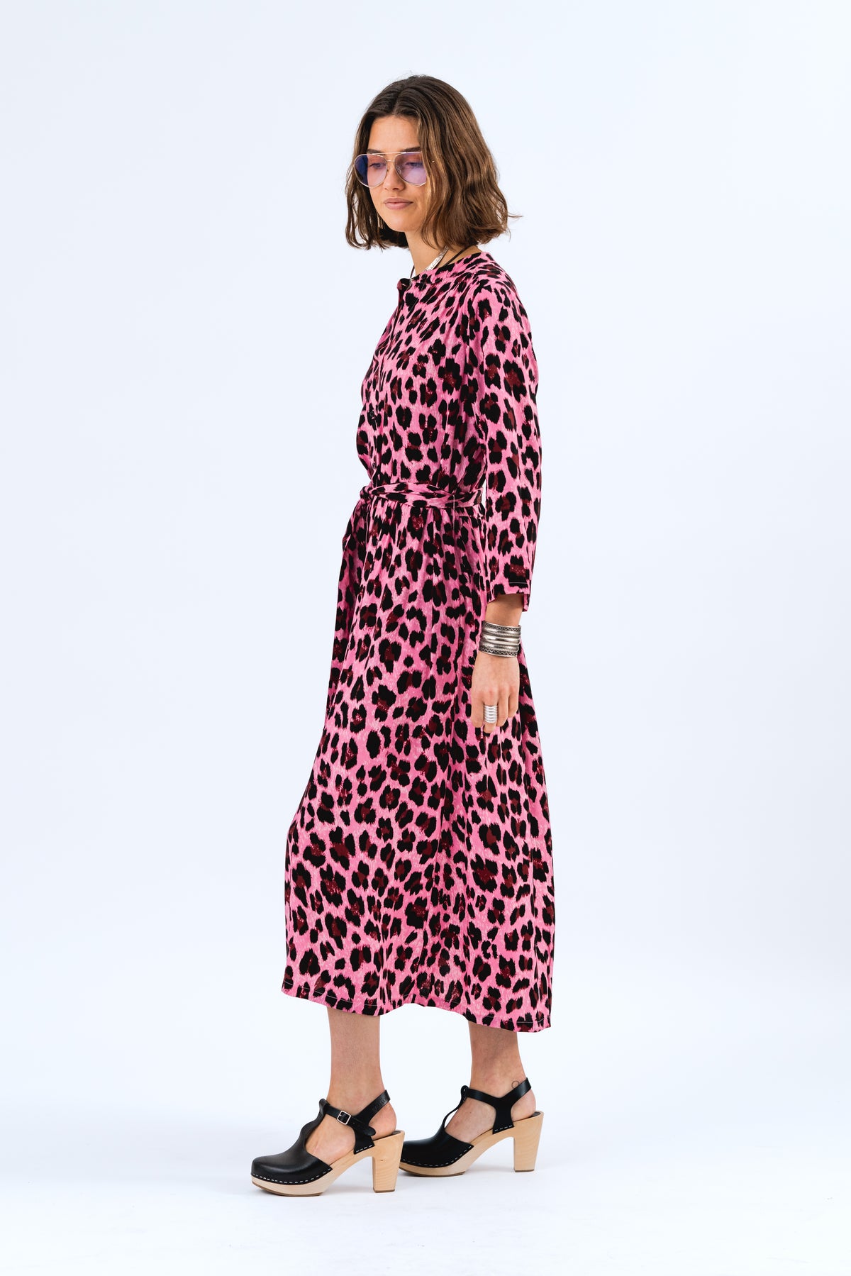 Lollys Laundry HarperLL Maxi Kleid 3/4 Dress Neon pink