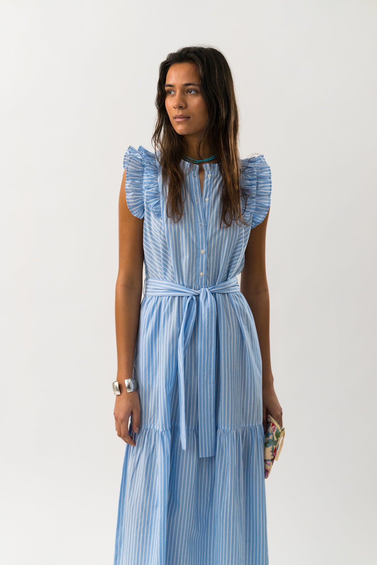 Lollys Laundry HarrietLL Maxi Kleid Dress Streifen