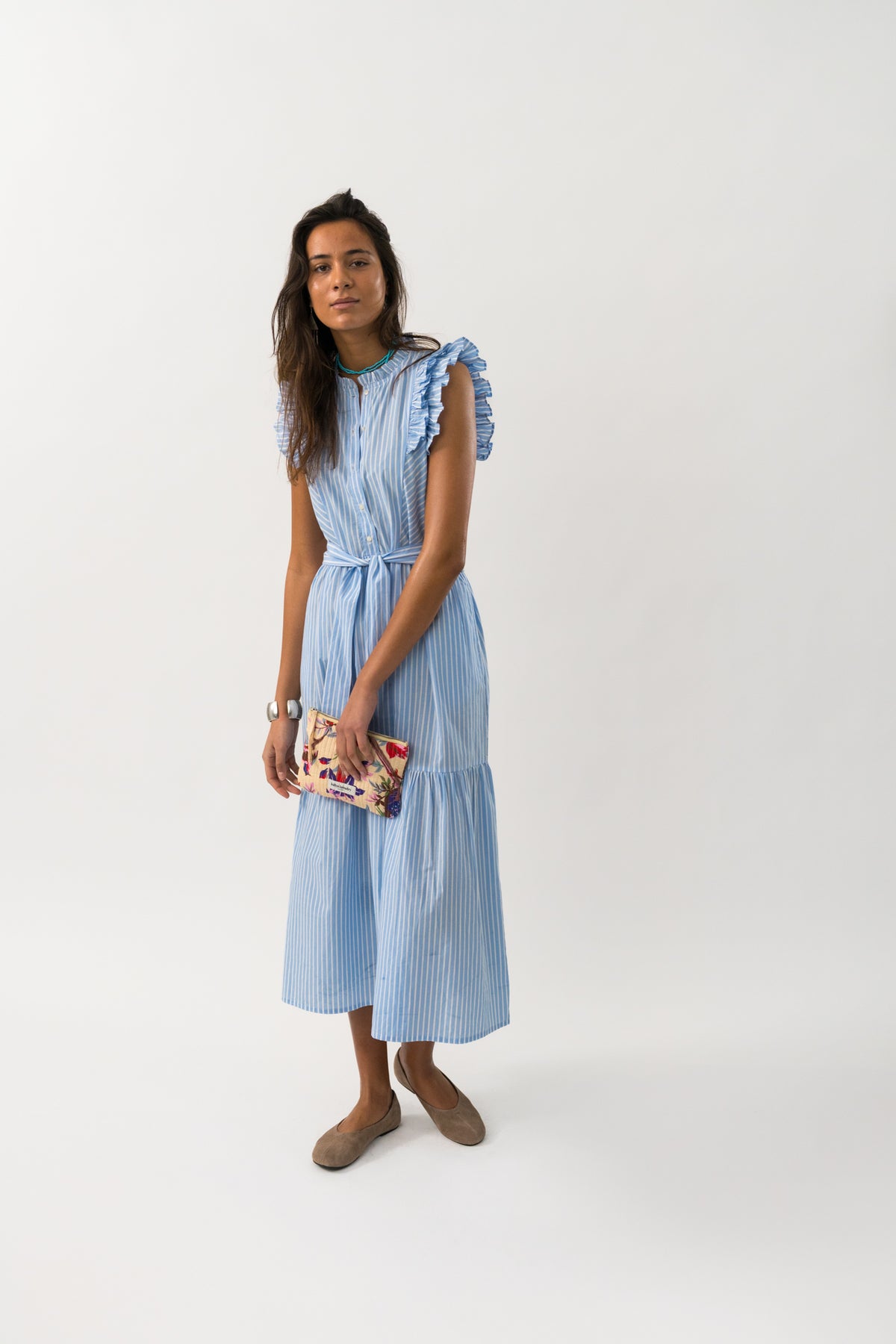 Lollys Laundry HarrietLL Maxi Kleid Dress Streifen