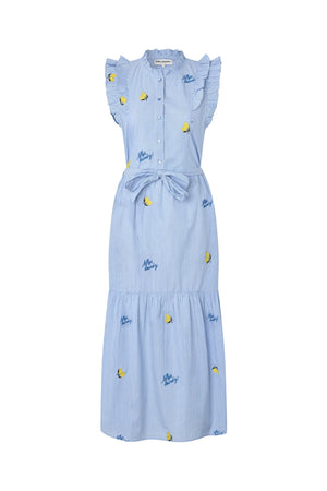 Lollys Laundry HarrietLL Maxi Kleid Dress Hellblau