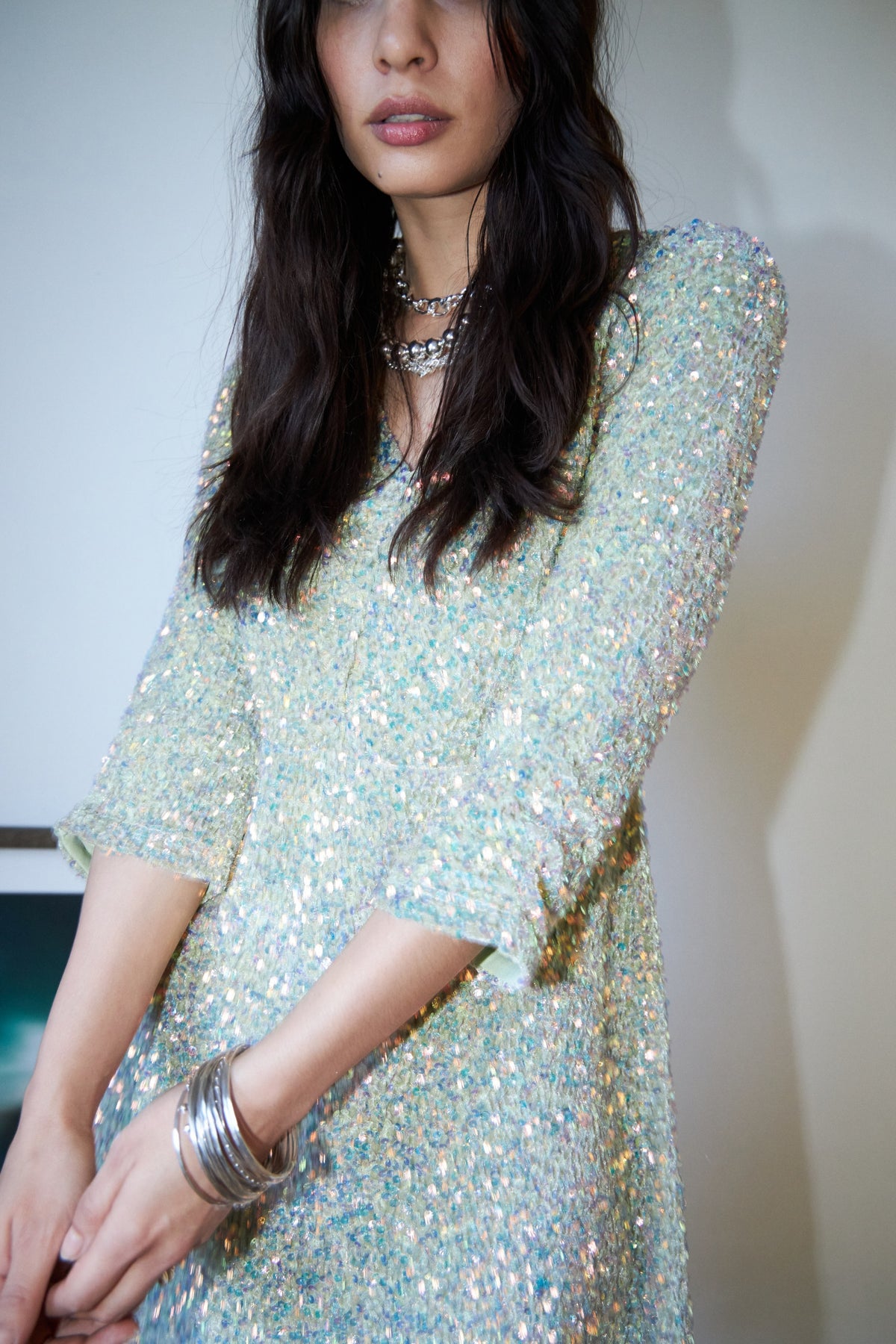 Lollys Laundry HavanaLL Midi Dress SS Dress Hellgrün