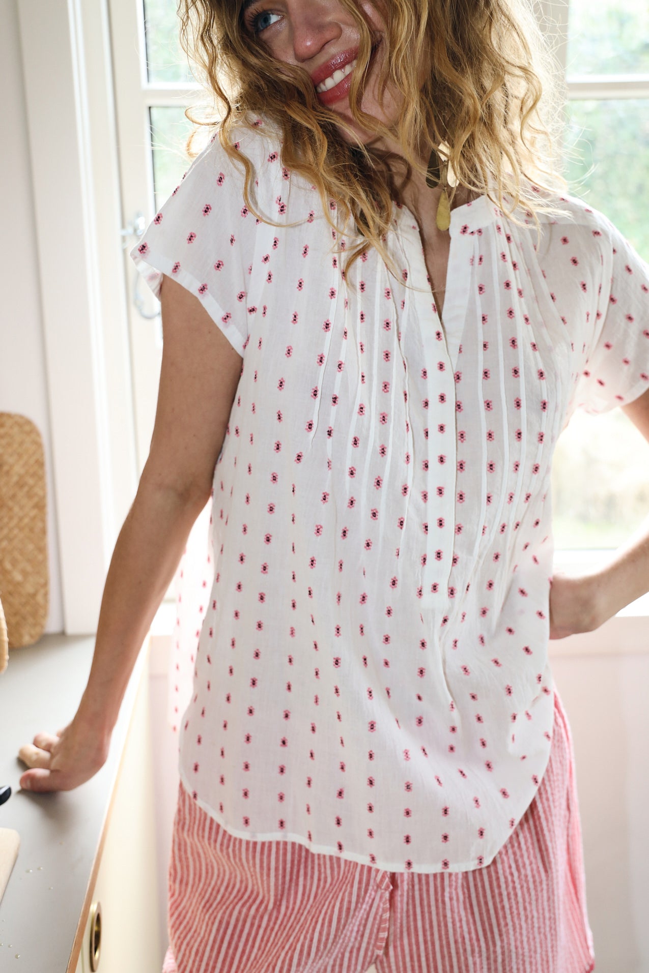 HeatherLL Bluse - Creme