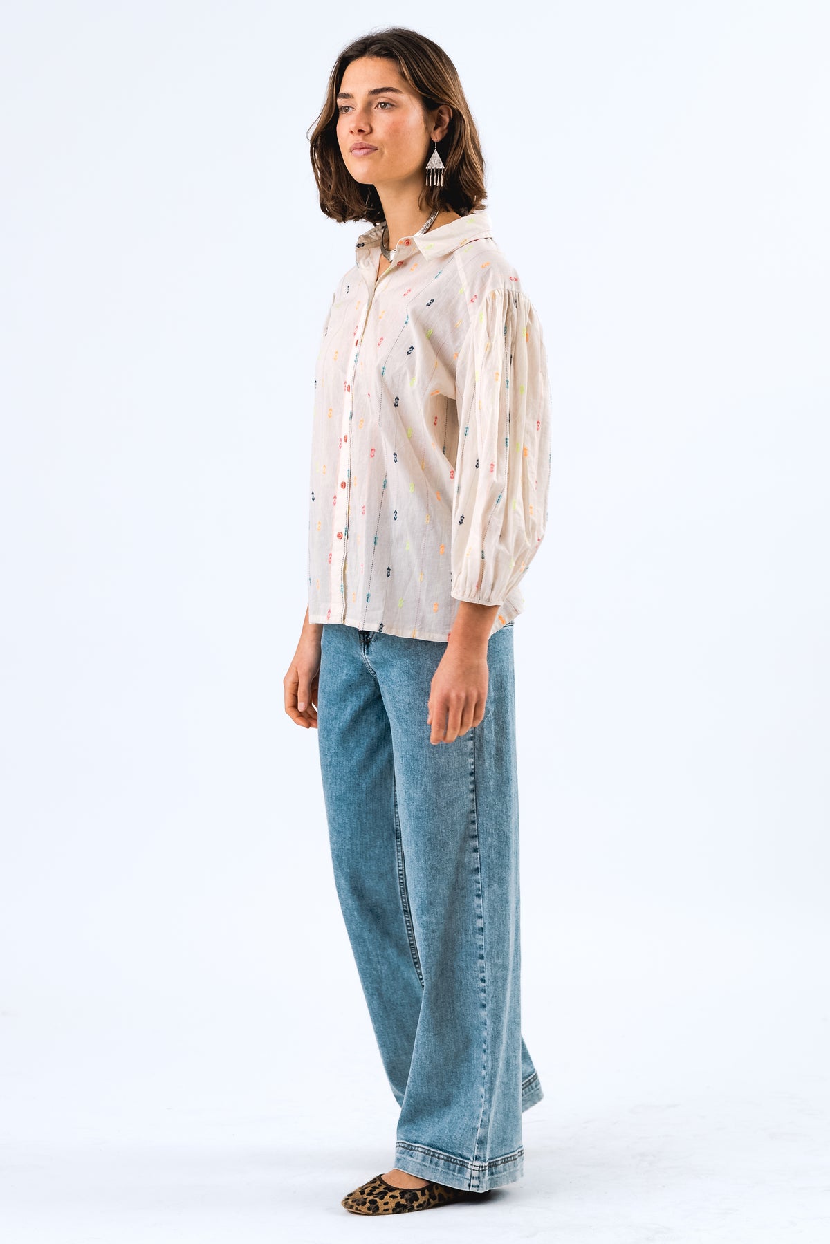 Lollys Laundry HeidiLL Hemdbluse Shirt Creme