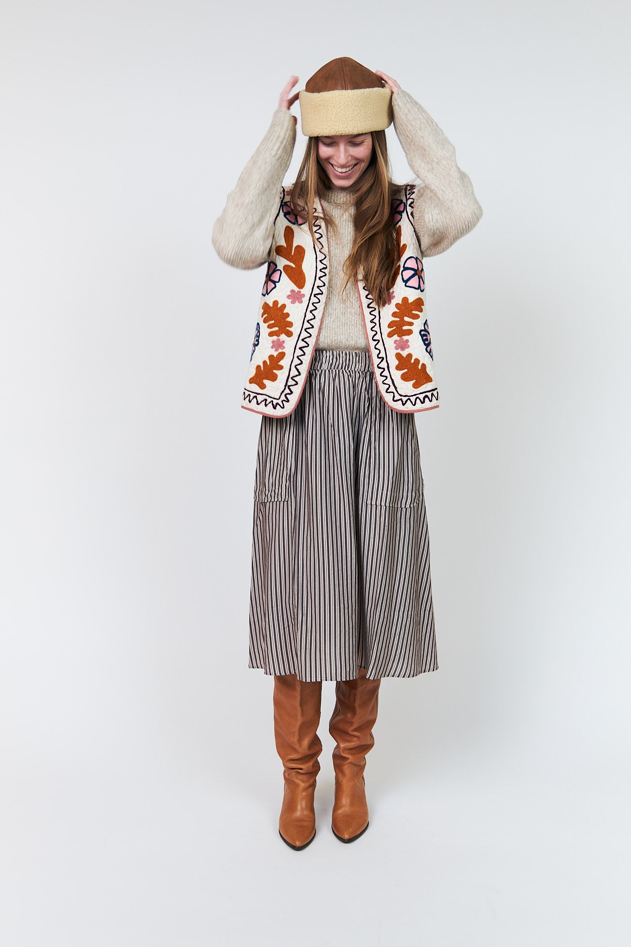 Lollys Laundry HoneyLL Weste Vest Creme