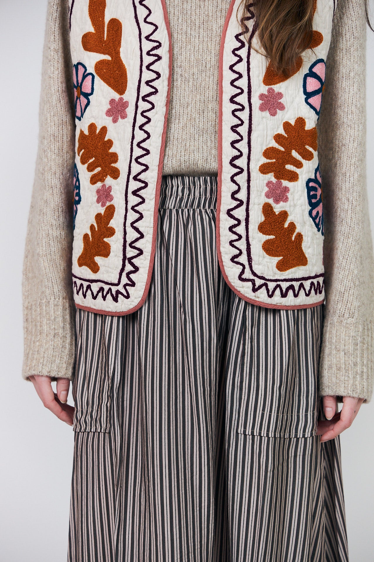 Lollys Laundry HoneyLL Weste Vest Creme