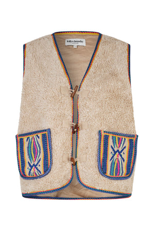 Lollys Laundry HugoLL Teddy Weste Vest Blau