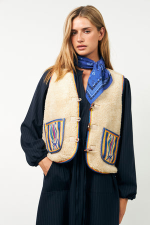 Lollys Laundry HugoLL Teddy Weste Vest 20 Blue