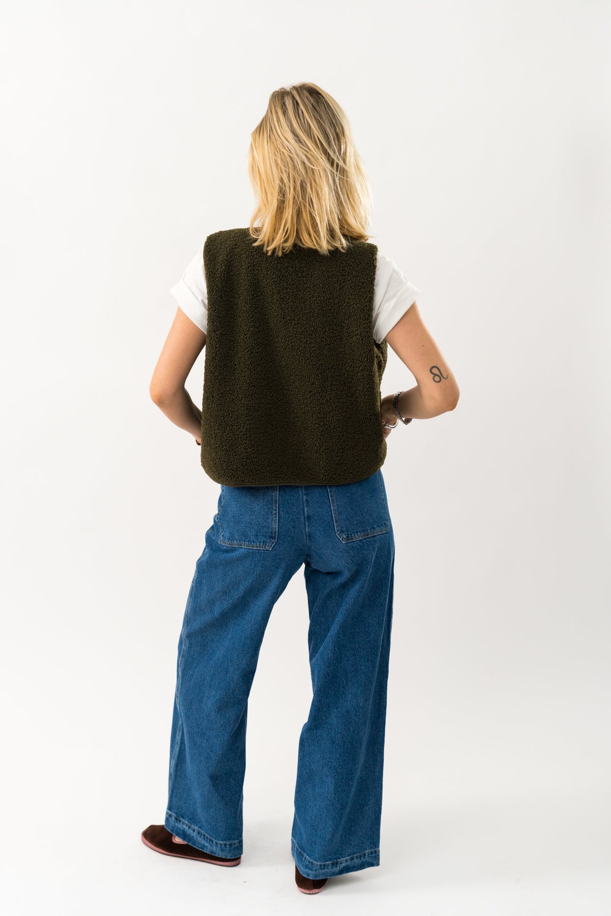 Lollys Laundry HugoLL Weste Vest Dunkelgrün