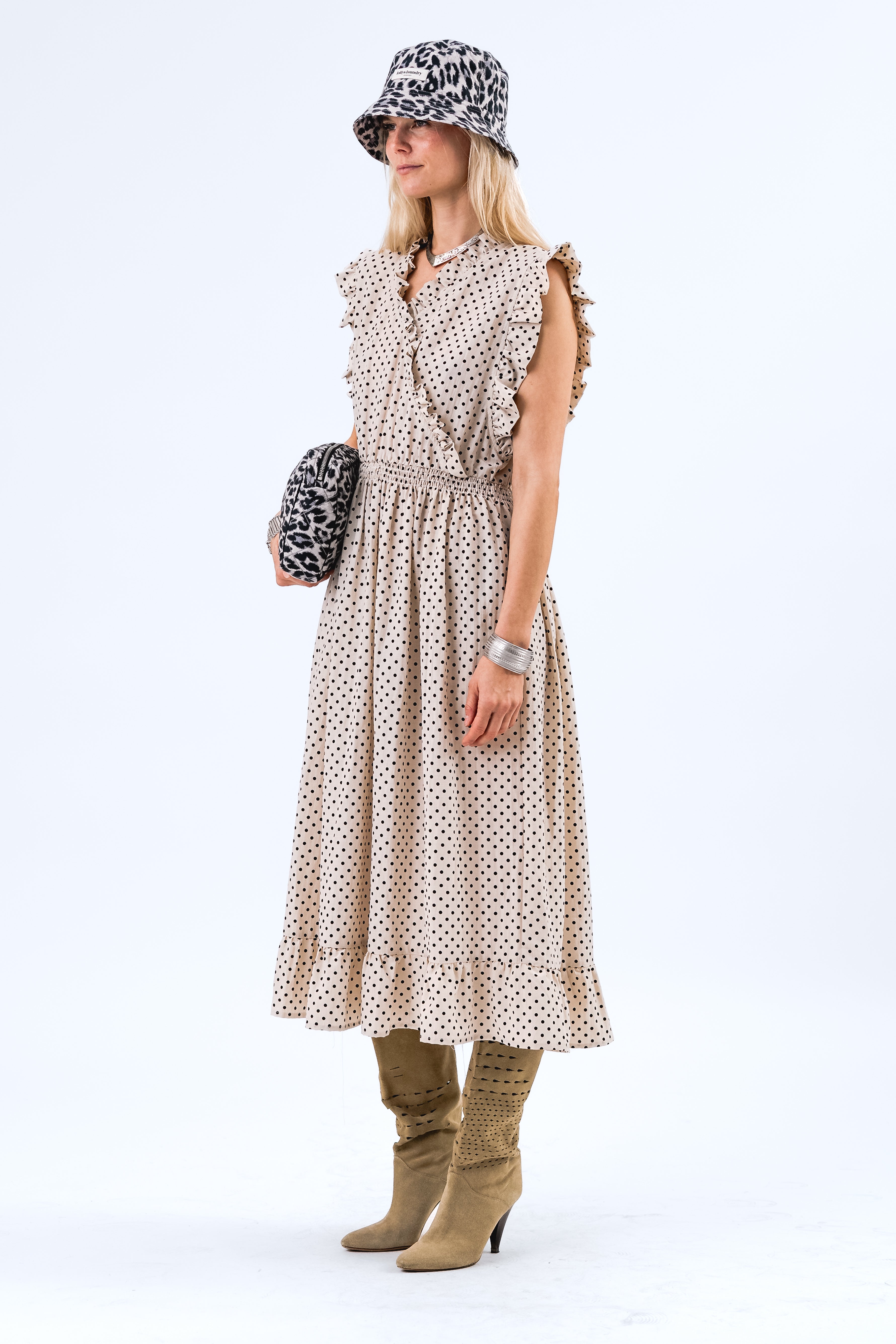 Lollys Laundry IdinaLL Midi Kleid Dress 02 Creme