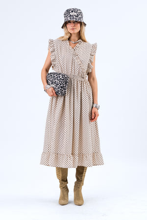 Lollys Laundry IdinaLL Midi Kleid Dress 02 Creme