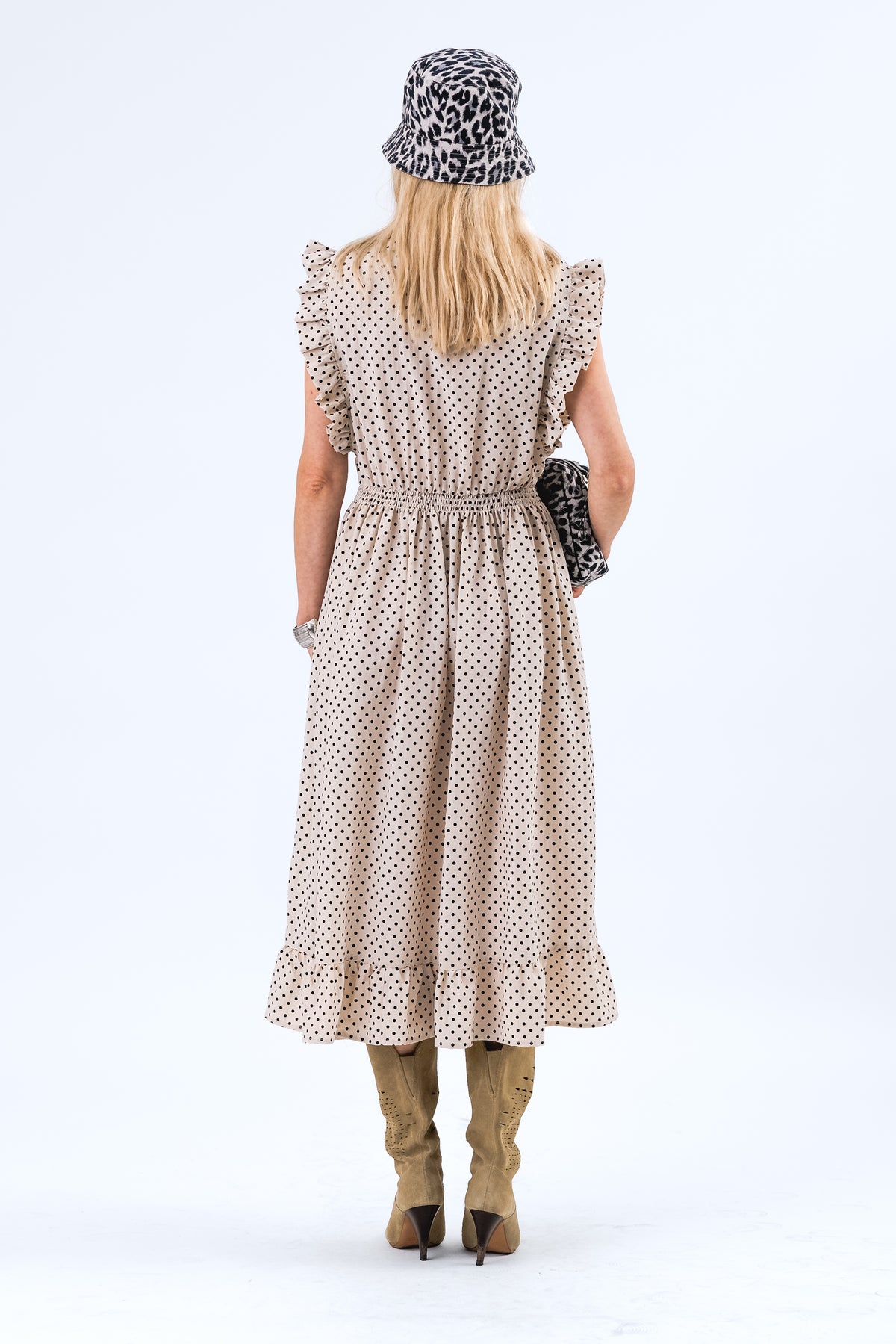 Lollys Laundry IdinaLL Midi Kleid Dress Creme