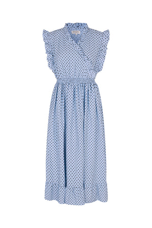 Lollys Laundry IdinaLL Midi Kleid Dress Hellblau