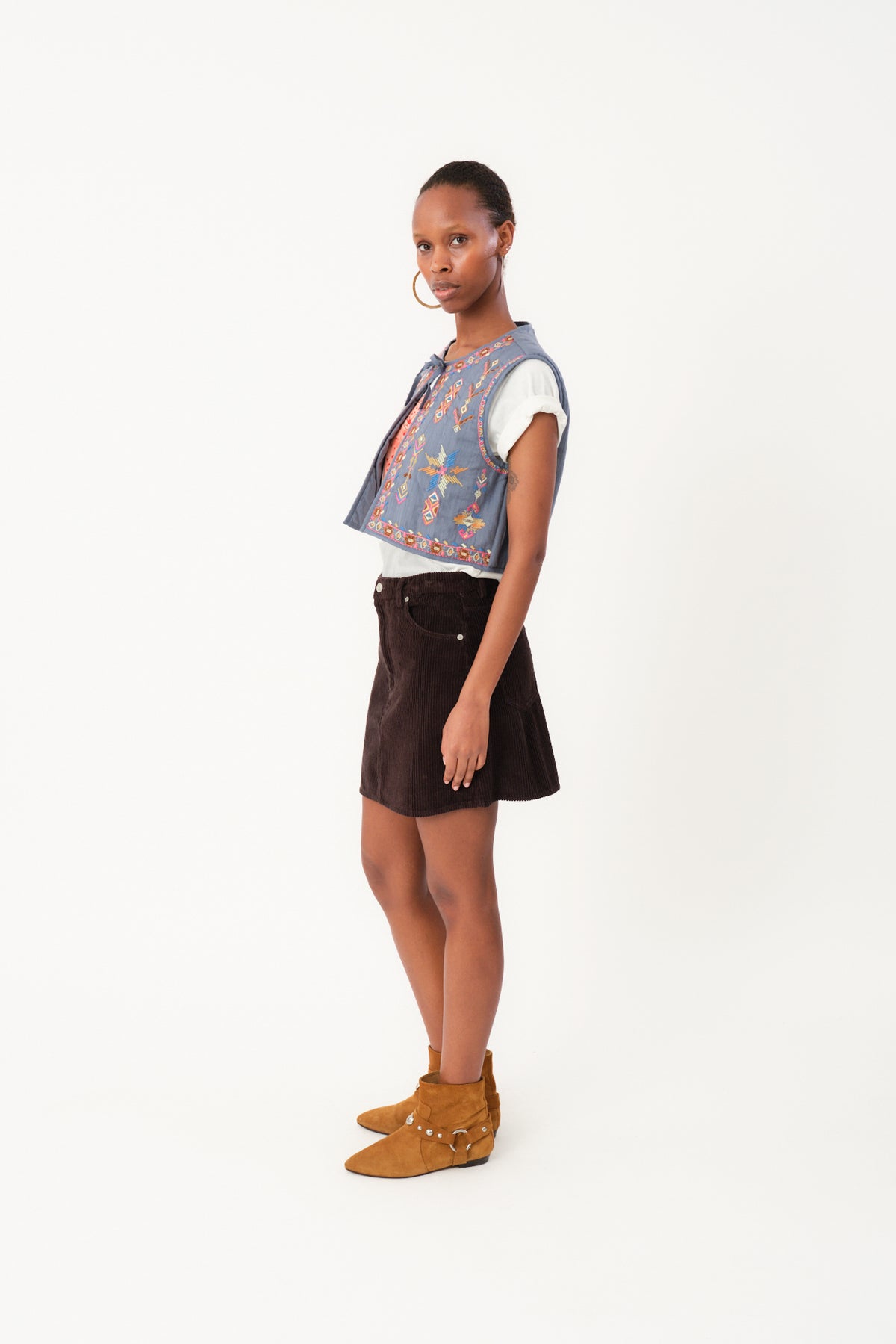 Lollys Laundry IlsaLL Weste Vest Gedämpftes Blau