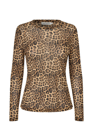 Lollys Laundry IrieLL Blouse LS Blouse Leopardenmuster