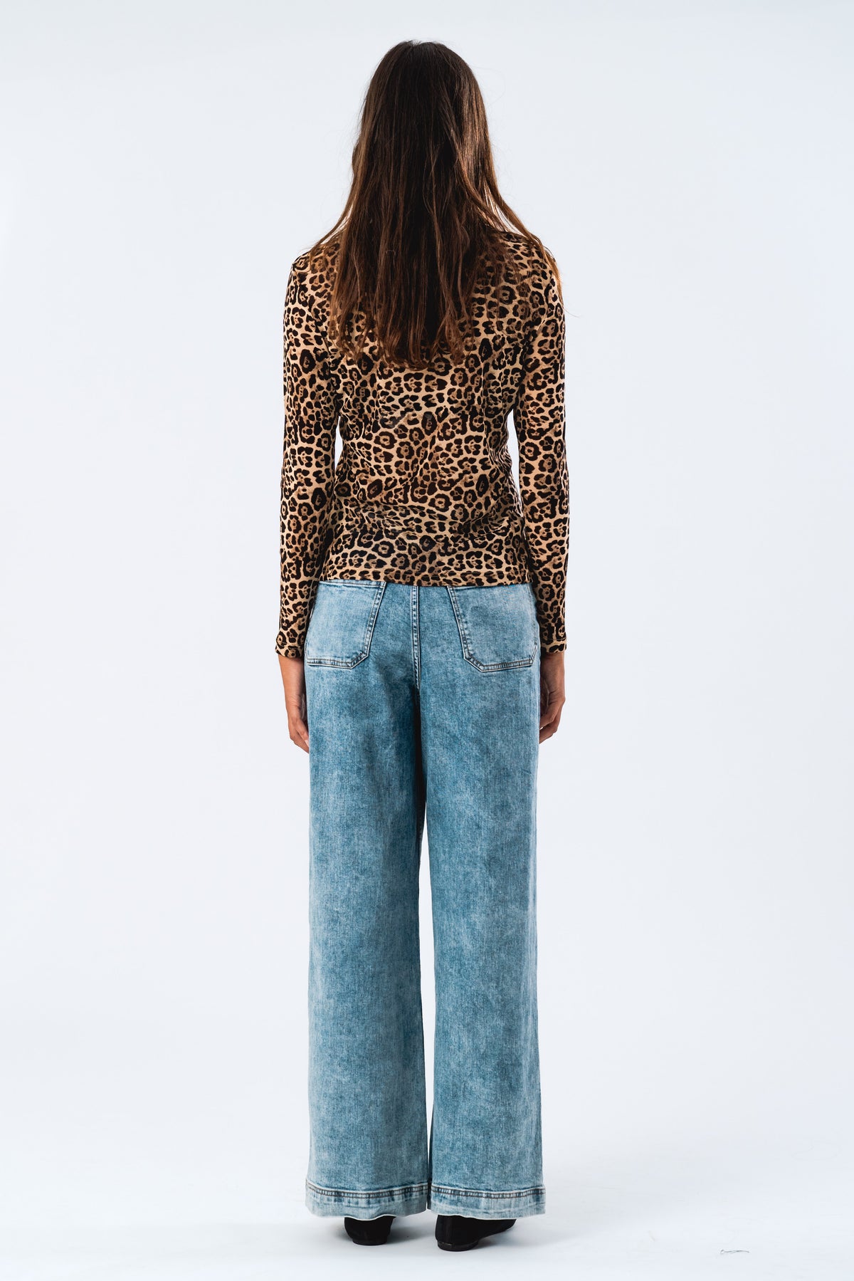 Lollys Laundry IrieLL Blouse LS Blouse Leopardenmuster