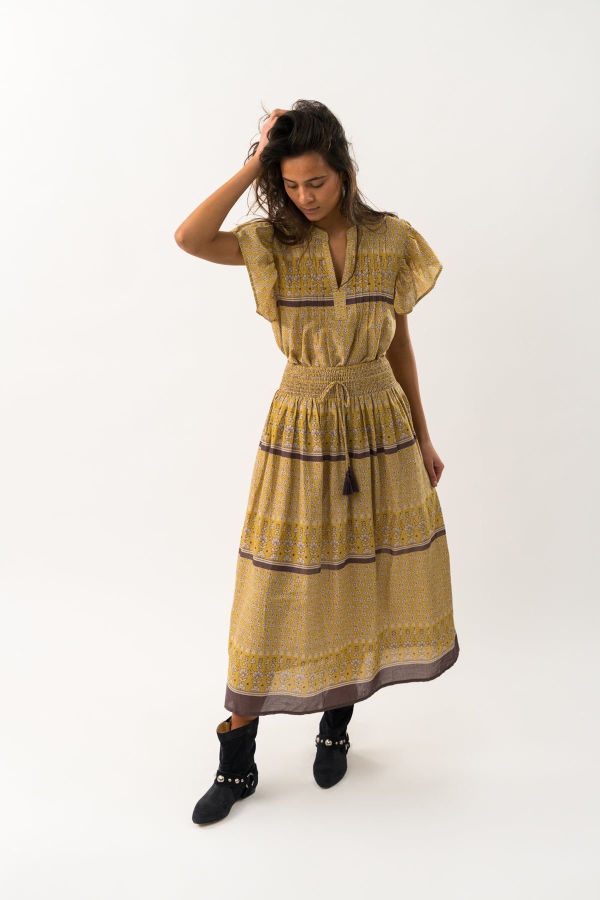 Lollys Laundry IsabelLL Bluse Blouse Goldgelb
