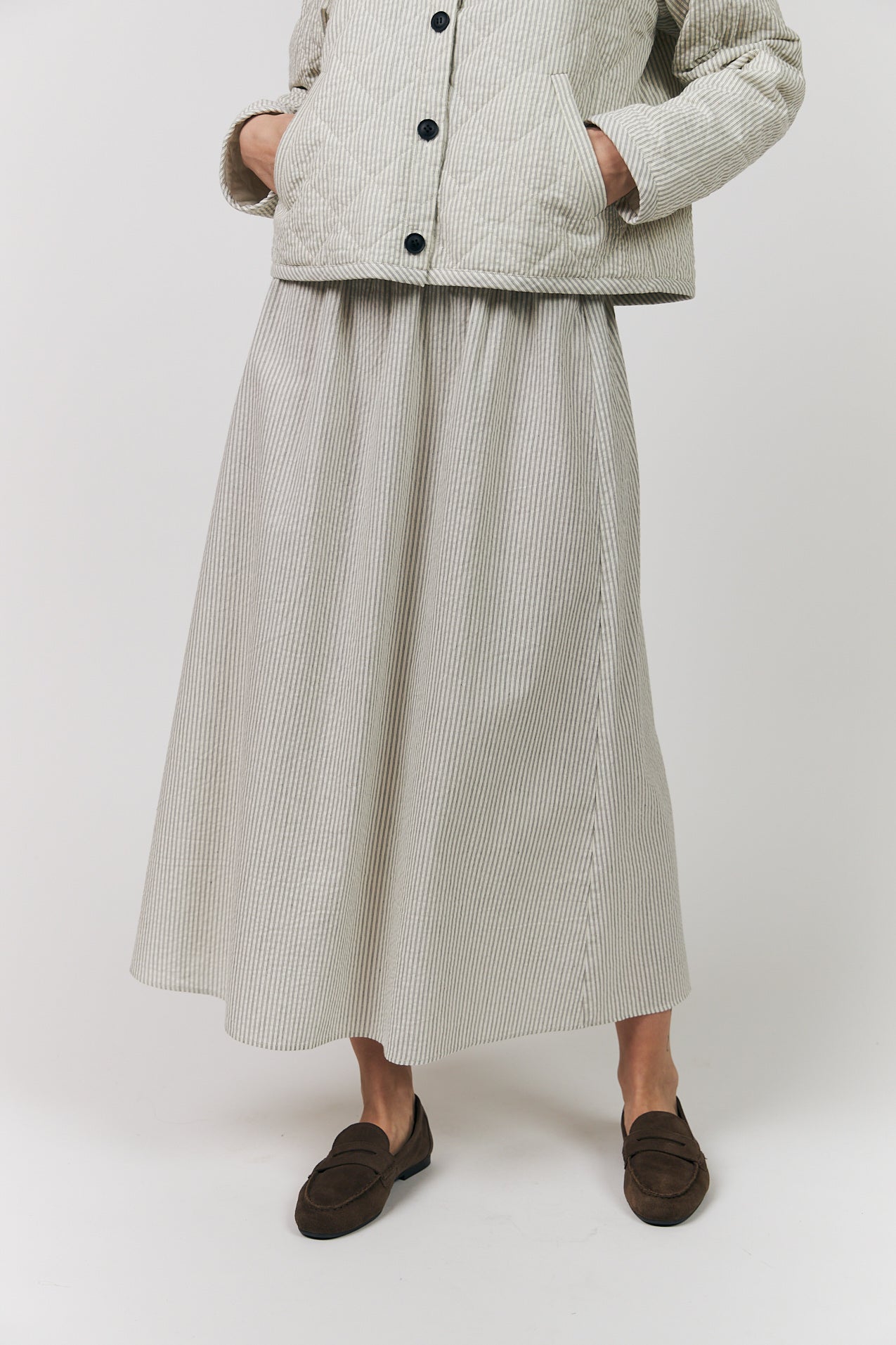 Lollys Laundry IslaLL Maxi Rock Skirt Streifen