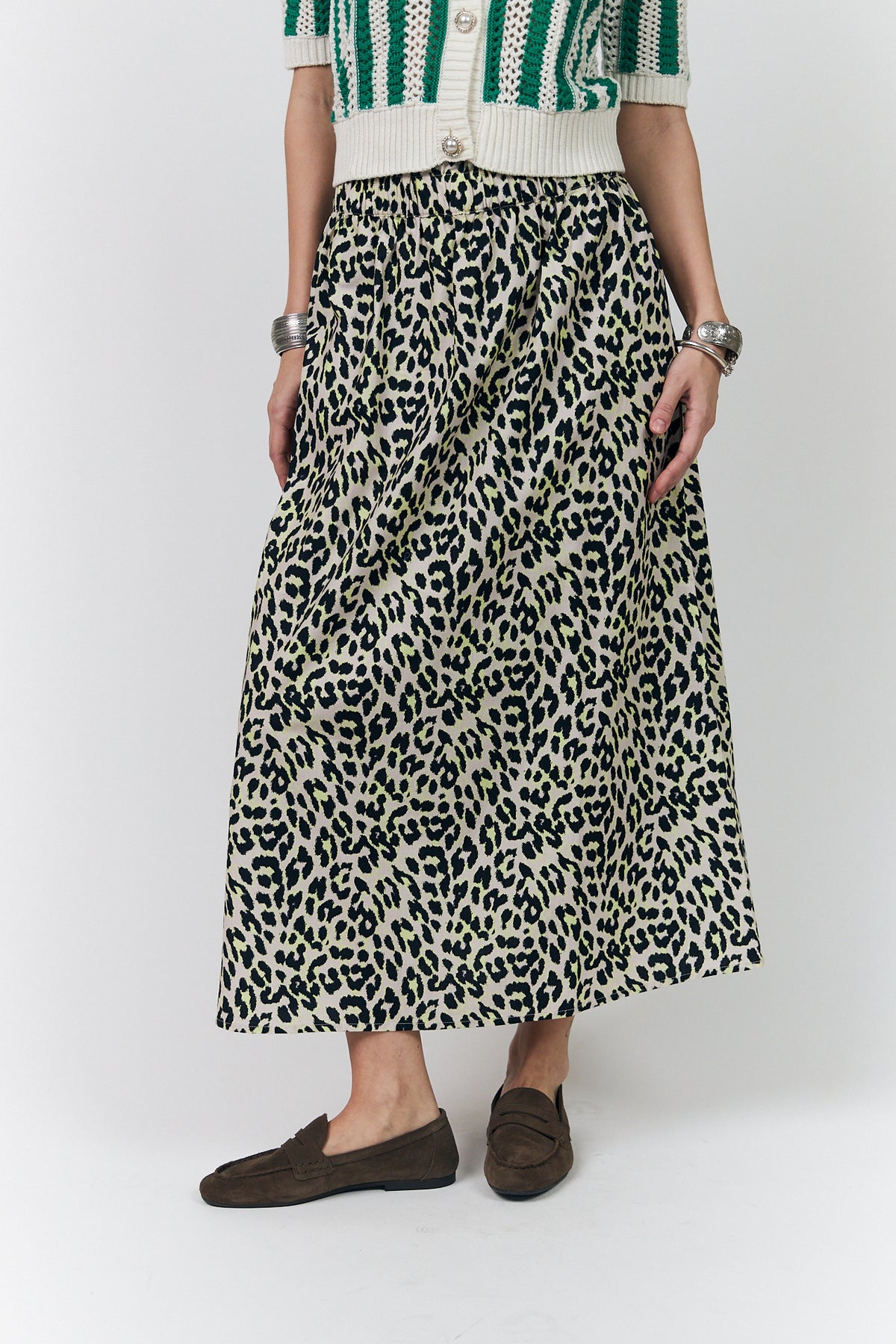 Lollys Laundry IslaLL Midi Rock Skirt Gelb