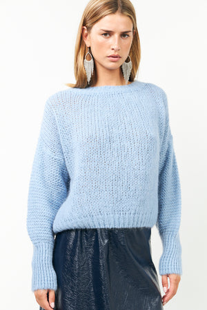 Lollys Laundry IsoldeLL Strickpullover Jumper 22 Light Blue