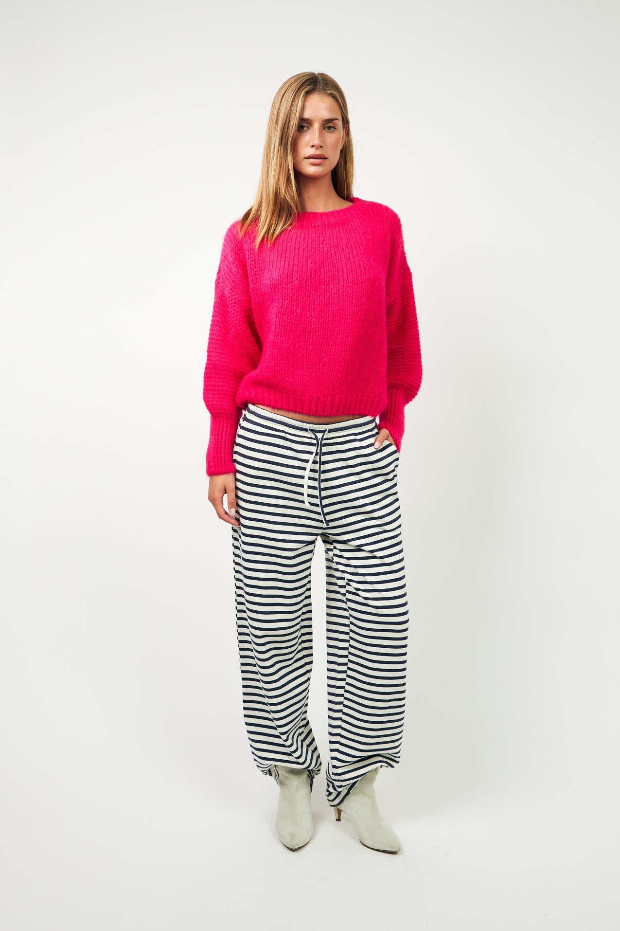 IsoldeLL Strickpullover - Neon Pink